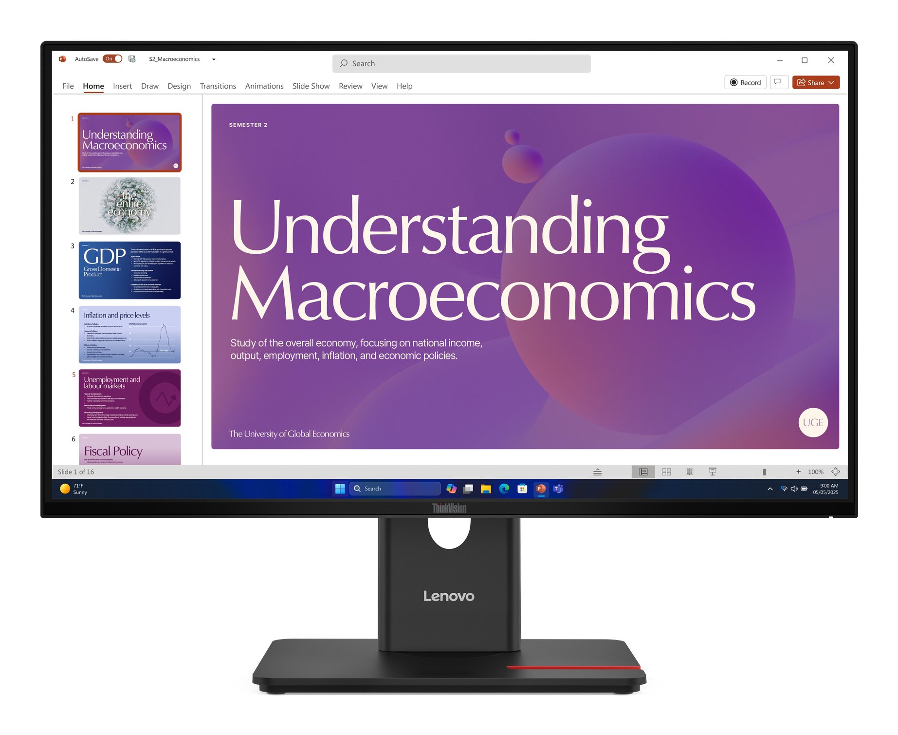 Lenovo ThinkVision T24D-40 Monitor