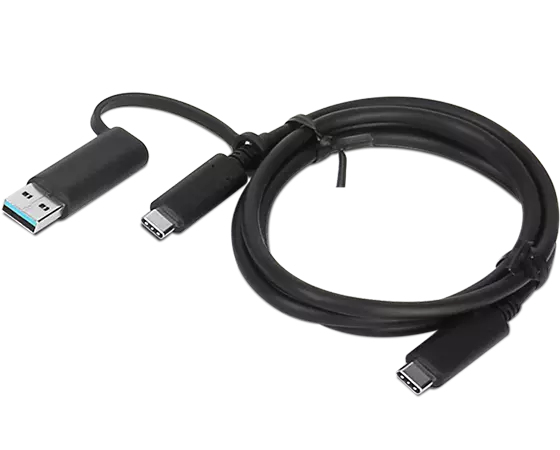 Lenovo 4X90U90618 USB Kabel USB 3.2 Gen 1 (3.1 Gen 1) 1 m USB A/USB C USB C Schwarz