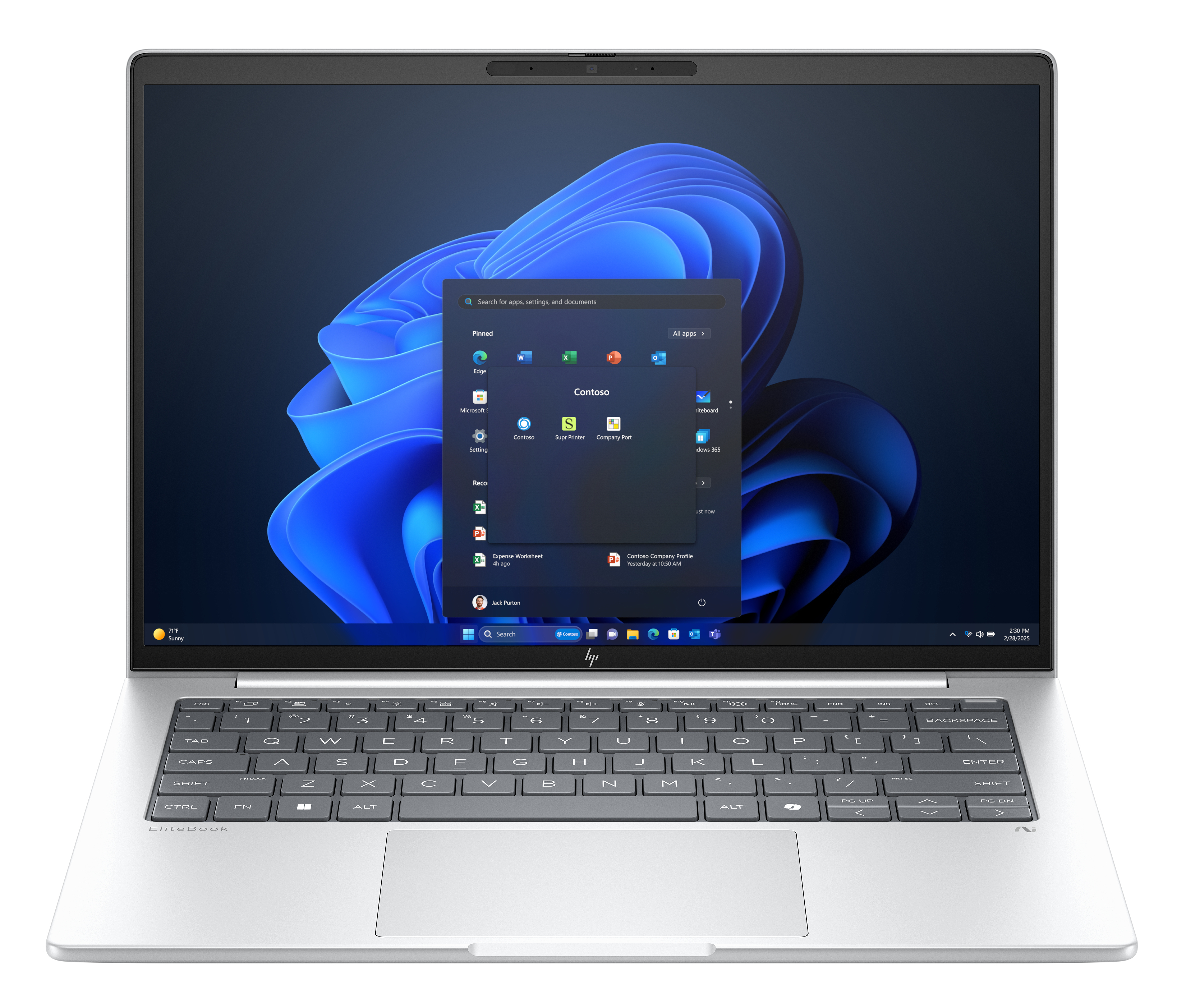 HP EliteBook 8 G1i 14 inch Notebook AI PC Intel Core Ultra 5 225U Laptop 35,6 cm (14") WUXGA 16 GB DDR5-SDRAM 512 GB SSD Wi-Fi 7 (802.11be) Windows 11 Pro Silber