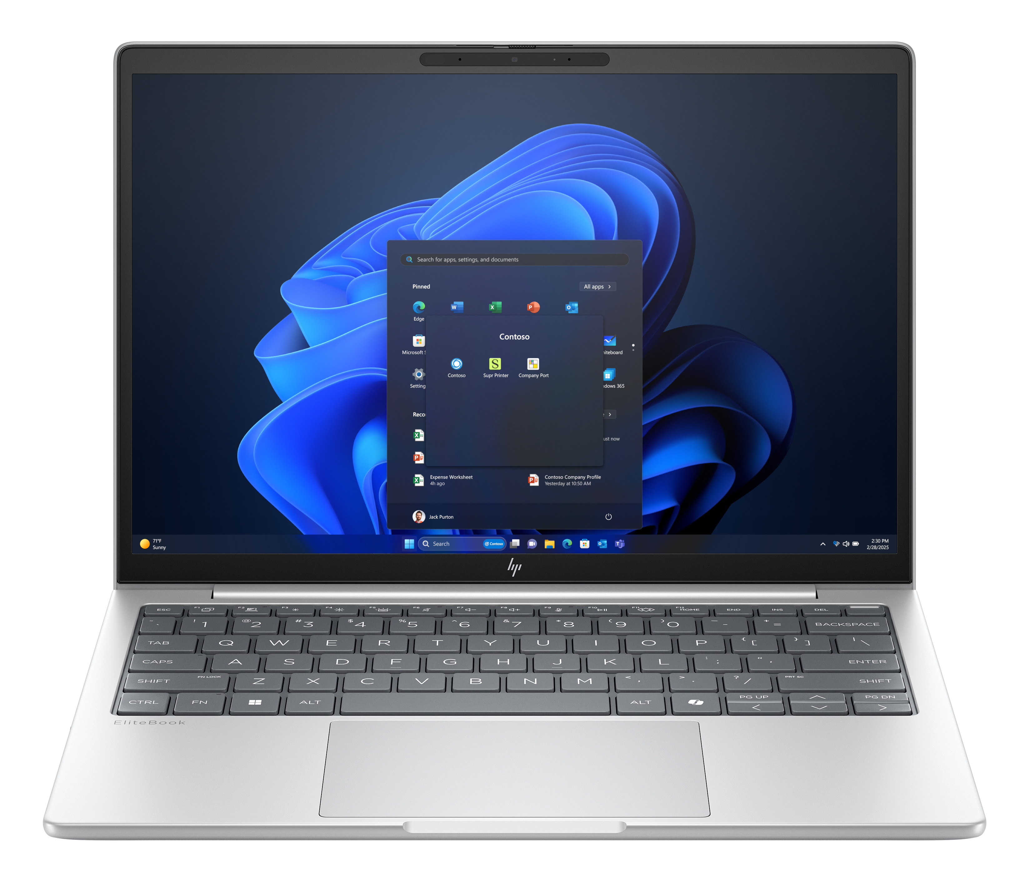 HP EliteBook 8 G1i AI PC Intel Core Ultra 5 225U Laptop 33,8 cm (13.3") WUXGA 16 GB LPDDR5x-SDRAM 512 GB SSD Wi-Fi 7 (802.11be) Windows 11 Pro Silber